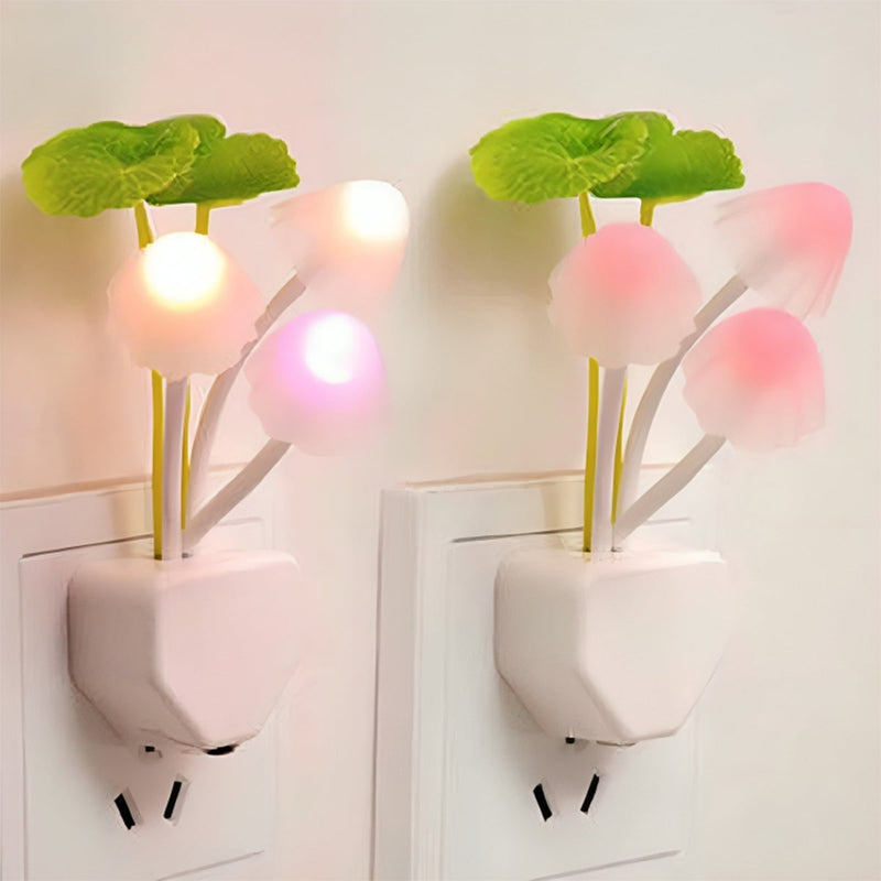 LED Night Lights Flower Mushroom Lamp