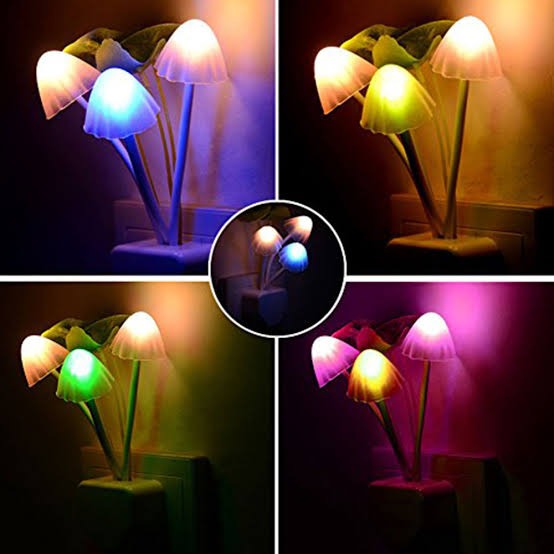 LED Night Lights Flower Mushroom Lamp