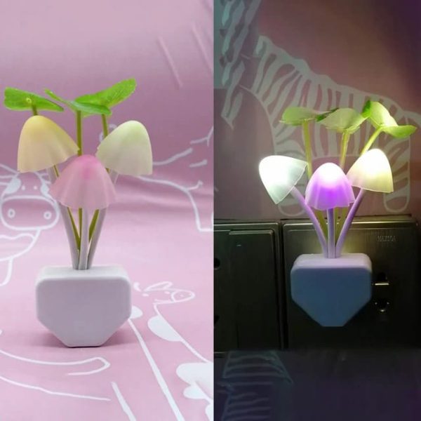 LED Night Lights Flower Mushroom Lamp