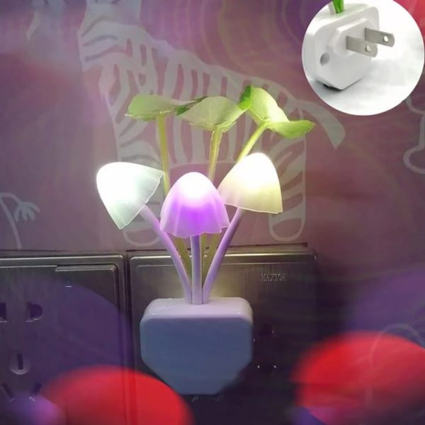 LED Night Lights Flower Mushroom Lamp